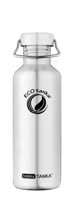 ECOtanka trekkaTANKA 800ml stainless steel bottle ECOtanka trekkatanka with stainless steel bamboo lid