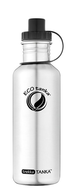 ECOtanka trekkaTANKA 800ml stainless steel bottle ECOtanka trekkatanka with sports lid