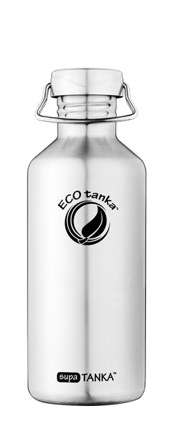 ECOtanka supaTANKA 800ml stainless steel bottle ECOtanka supatanka with stainless steel bamboo lid