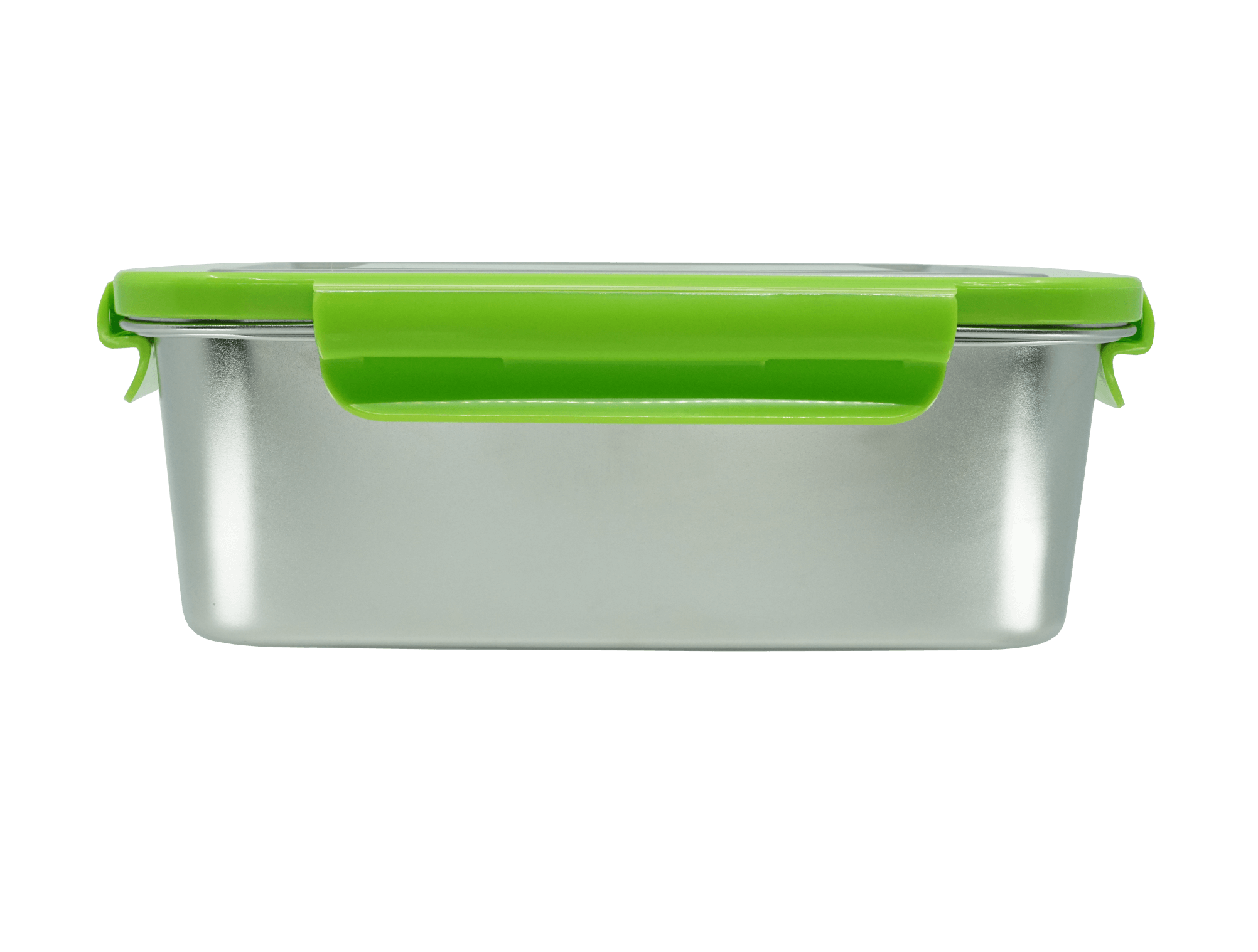 ECOtanka acero inoxidable Lunchbox 2 litros de plata/verde 