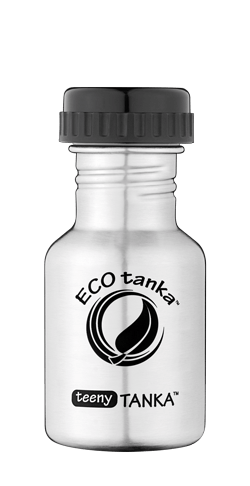 teenytanka with adaptor lid ECOtanka teenyTANKA 350ml stainless steel bottle
