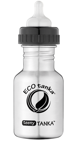 teenytanka with adaptor lid with teet ECOtanka teenyTANKA 350ml stainless steel bottle