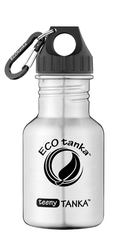 teenytanka with poly loop lid ECOtanka teenyTANKA 350ml stainless steel bottle