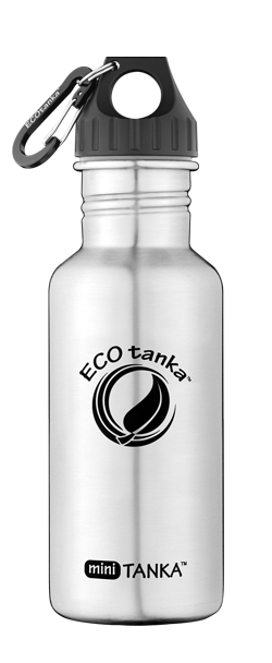 ECOtanka miniTANKA 600ml stainless steel bottle ECOtanka minitanka with poly loop lid