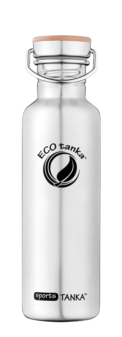 ECOtanka sportstanka with stainless steel bamboo lid