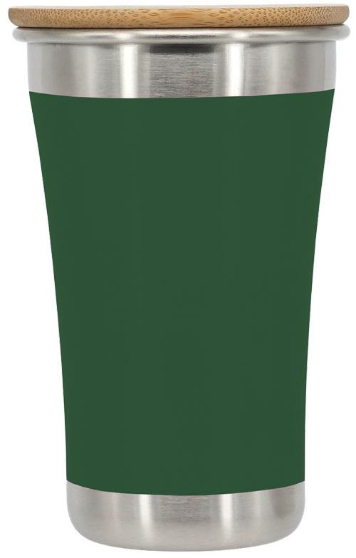 Bamboo and Stainless Steel Lid ECOtanka Stainless Steel Coffee Cup
