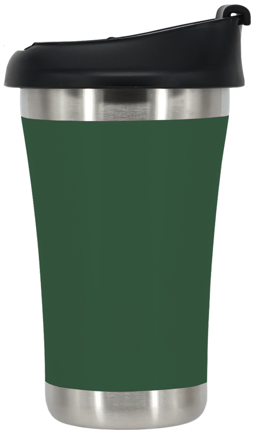 Reusable push-on PP Lid ECOtanka Stainless Steel Coffee Cup