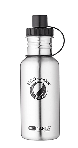 ECOtanka miniTANKA 600ml stainless steel bottle ECOtanka minitanka with sports lid