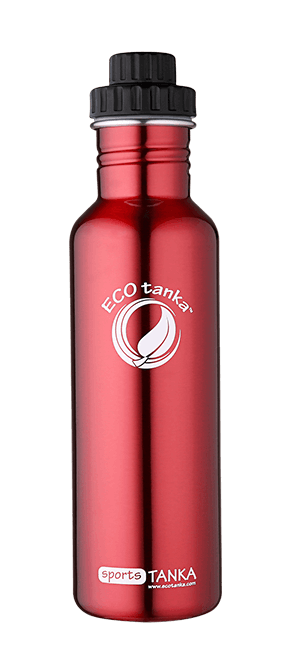 ECOtanka sportstanka with screwtop lid Red