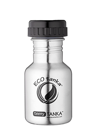 teenytanka with adaptor lid ECOtanka teenyTANKA 350ml stainless steel bottle
