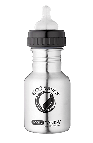 teenytanka with adaptor lid with teet ECOtanka teenyTANKA 350ml stainless steel bottle