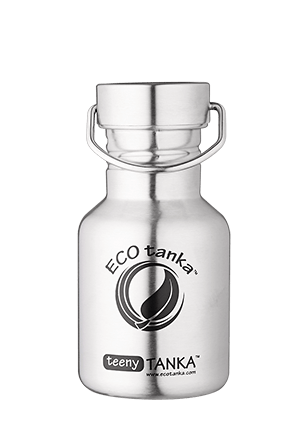 teenytanka with stainless steel classic lid ECOtanka teenyTANKA 350ml stainless steel bottle