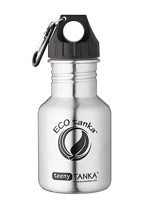 teenytanka with poly loop lid ECOtanka teenyTANKA 350ml stainless steel bottle