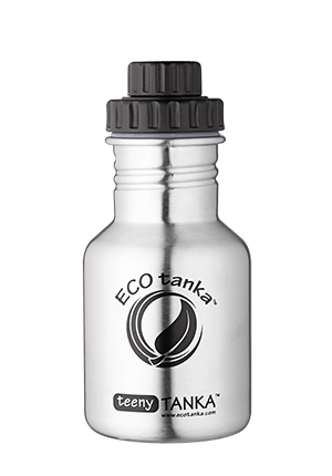 teenytanka with screwtop lid ECOtanka teenyTANKA 350ml stainless steel bottle
