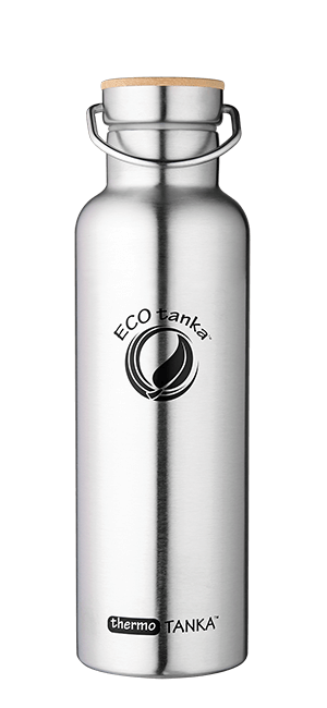 ECOtanka thermoTANKA 600ml vacuum stainless steel bottle ECOtanka thermotanka 600ml with stainless steel bamboo lid