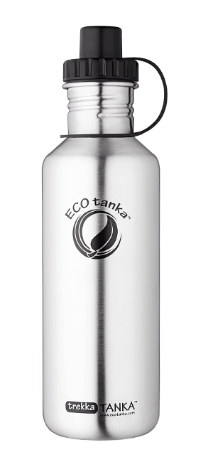 ECOtanka trekkaTANKA 800ml stainless steel bottle ECOtanka trekkatanka with sports lid